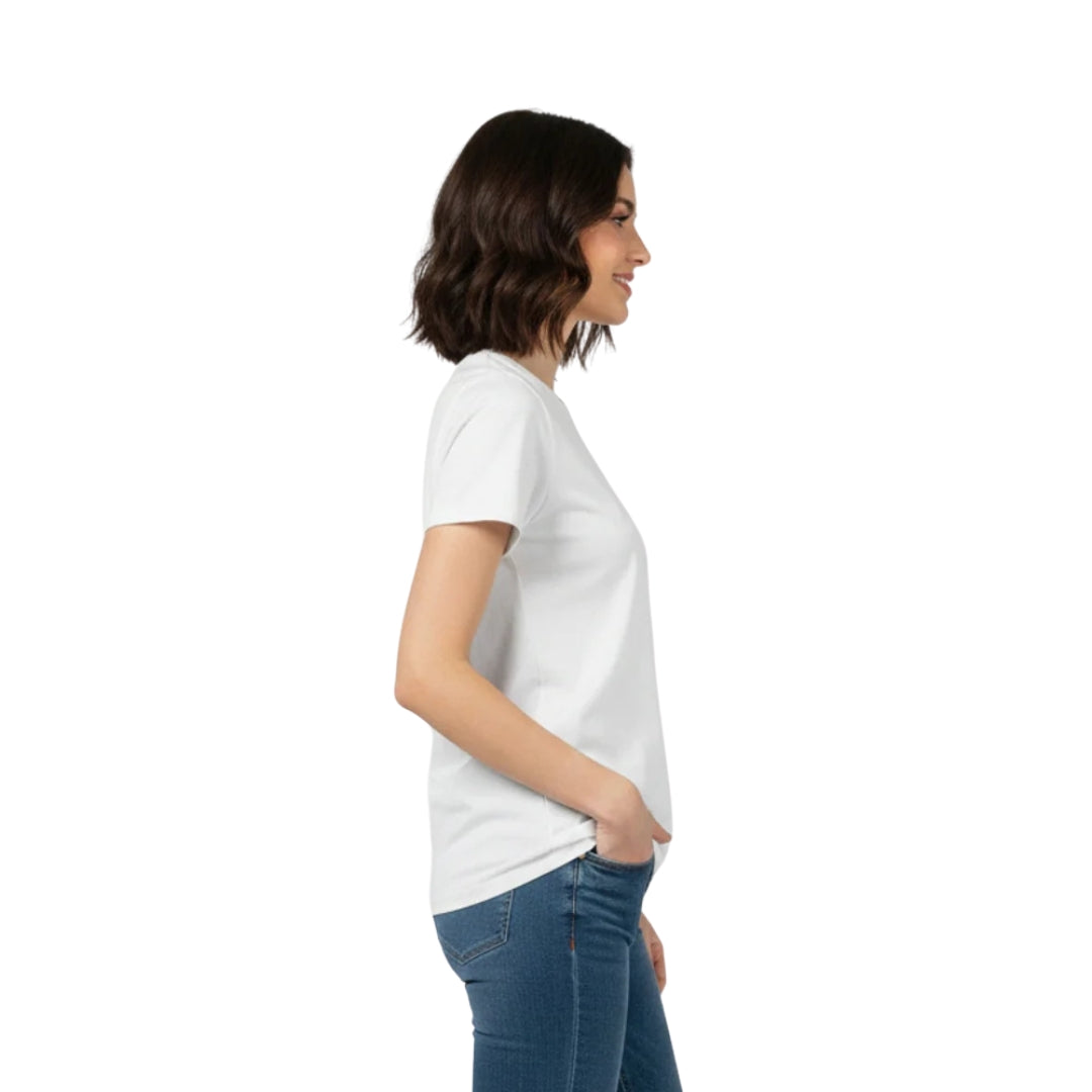 White T-shirt | Premium 200 g/m² | Cotton-Elastane