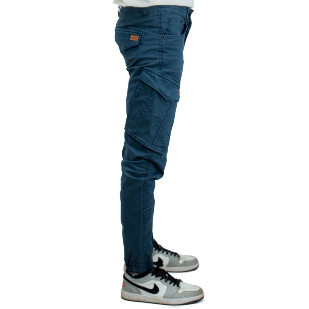 Cargo Jogger – Dunkelblau – Stretch-Twill.