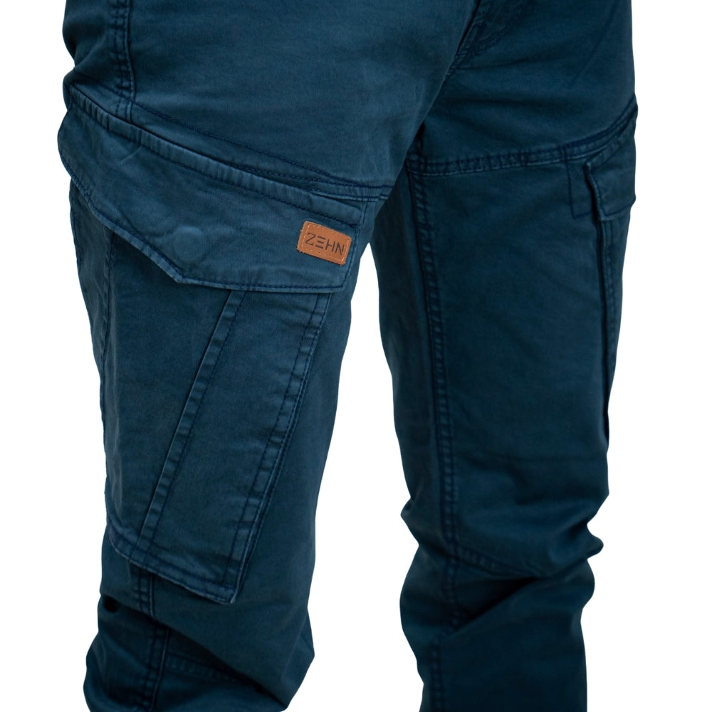 Cargo Jogger – Dunkelblau – Stretch-Twill.