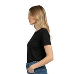 Schwarzes T-Shirt | Premium-Qualität, 200 g/m² | Baumwoll-Elasthan