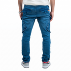 Cargo Denim – Dunkelblau – Stretch