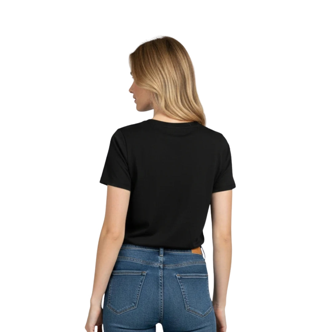 Schwarzes T-Shirt | Premium-Qualität, 200 g/m² | Baumwoll-Elasthan