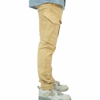 Cargo-Twillhose – Khaki – Stretch.
