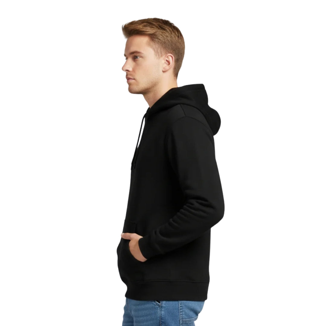 LUGO Men's Heavyweight Black  Hoodie | 300 g/m²