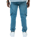 Cargo Jogger | Dunkelblau | Stretch-Denim