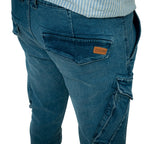 Cargo Jogger | Dunkelblau | Stretch-Denim