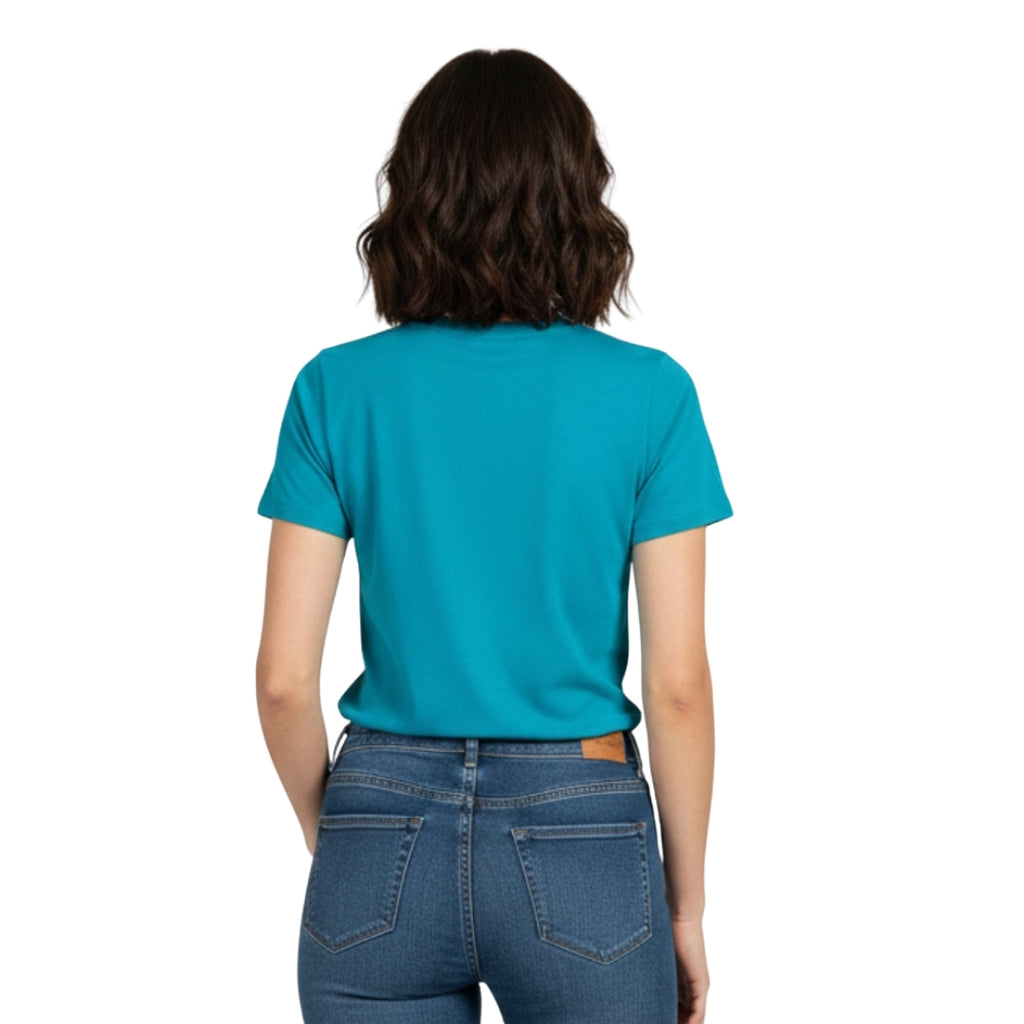 Türkisfarbenes T-Shirt | Premium-Qualität (200 g/m²) | Baumwoll-Elasthan