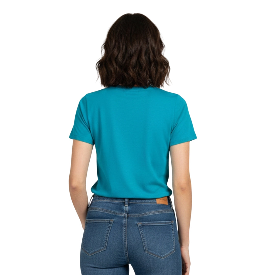Türkisfarbenes T-Shirt | Premium-Qualität (200 g/m²) | Baumwoll-Elasthan