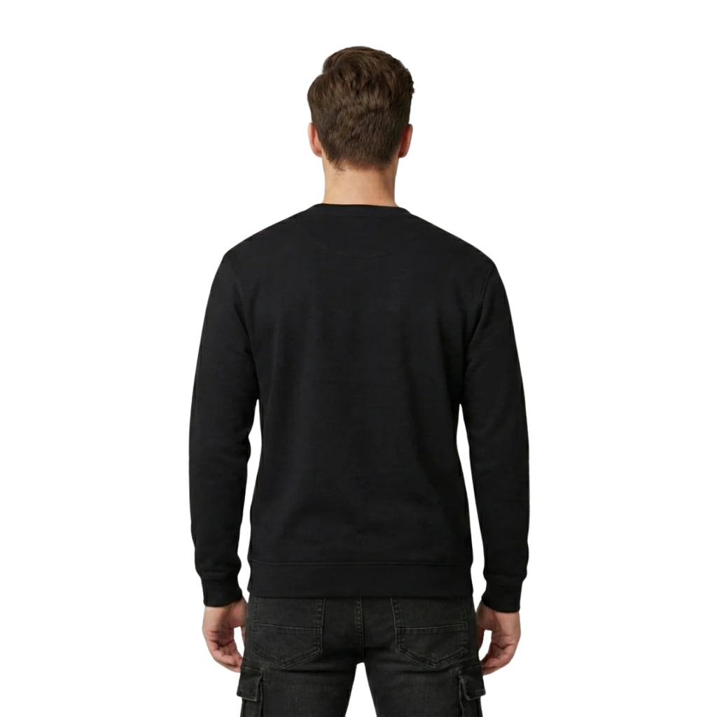 Vigo Black Crewneck Sweatshirt | Premium 300gsm Fleece