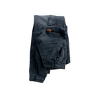 Schwarze Stretch Denim Cargo Jogger