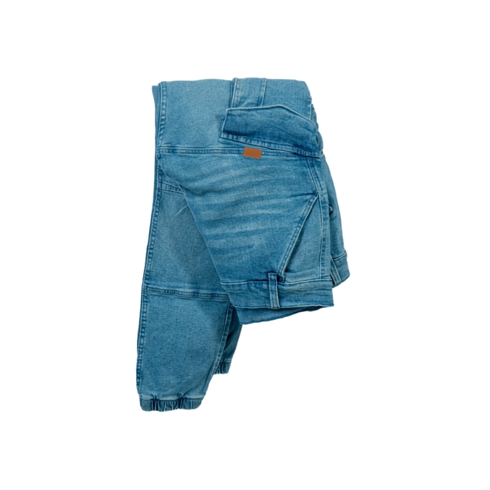 Cargo Jogger – Hellblau – Stretch-Denim