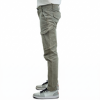 Cargo-Twillhose – Dunkeloliv – Stretch.