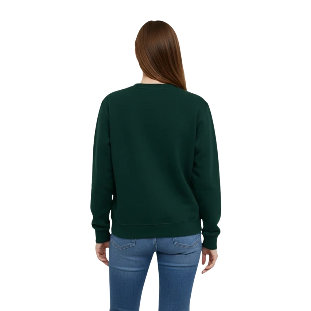 Essential Green Crewneck Vigo Sweatshirt - Unisex Brushed Fleece