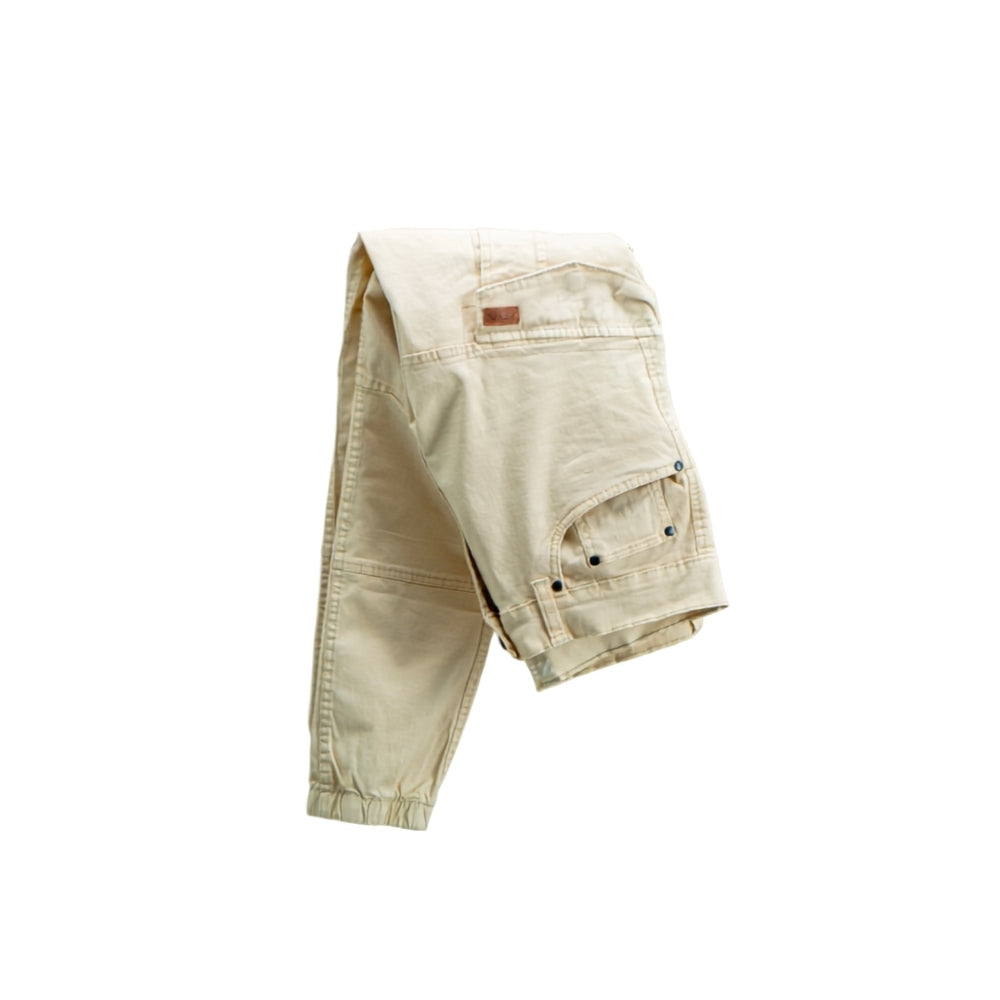 Cargo Jogger–Beige–Stretch-Twill