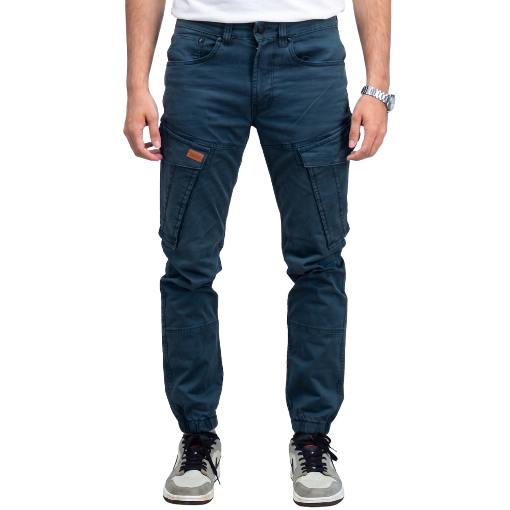 Cargo Jogger – Dunkelblau – Stretch-Twill.