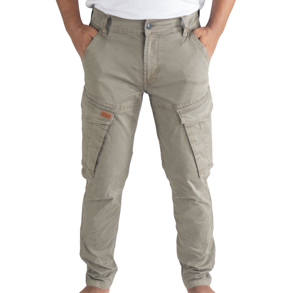 Cargo-Twillhose – Dunkeloliv – Stretch. ZCT-01DO