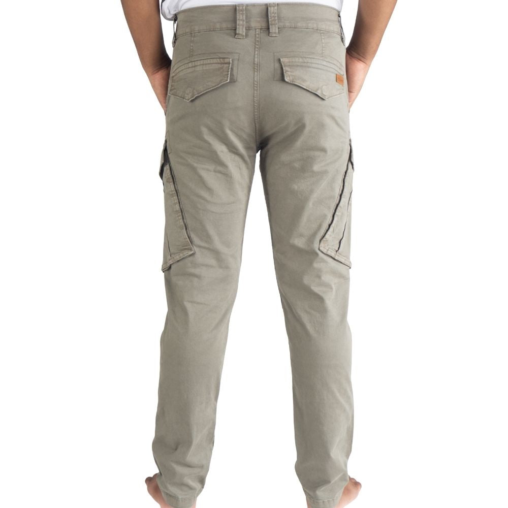 Cargo-Twillhose – Dunkeloliv – Stretch. ZCT-01DO