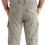 Cargo-Twillhose – Dunkeloliv – Stretch. ZCT-01DO