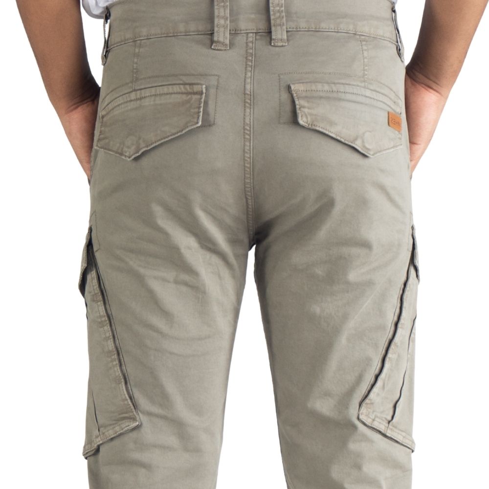 Cargo-Twillhose – Dunkeloliv – Stretch. ZCT-01DO