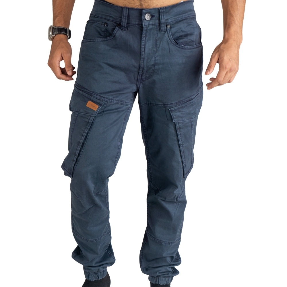 Cargo Jogger – Dunkelblau – Stretch-Twill. ZCT-02DN
