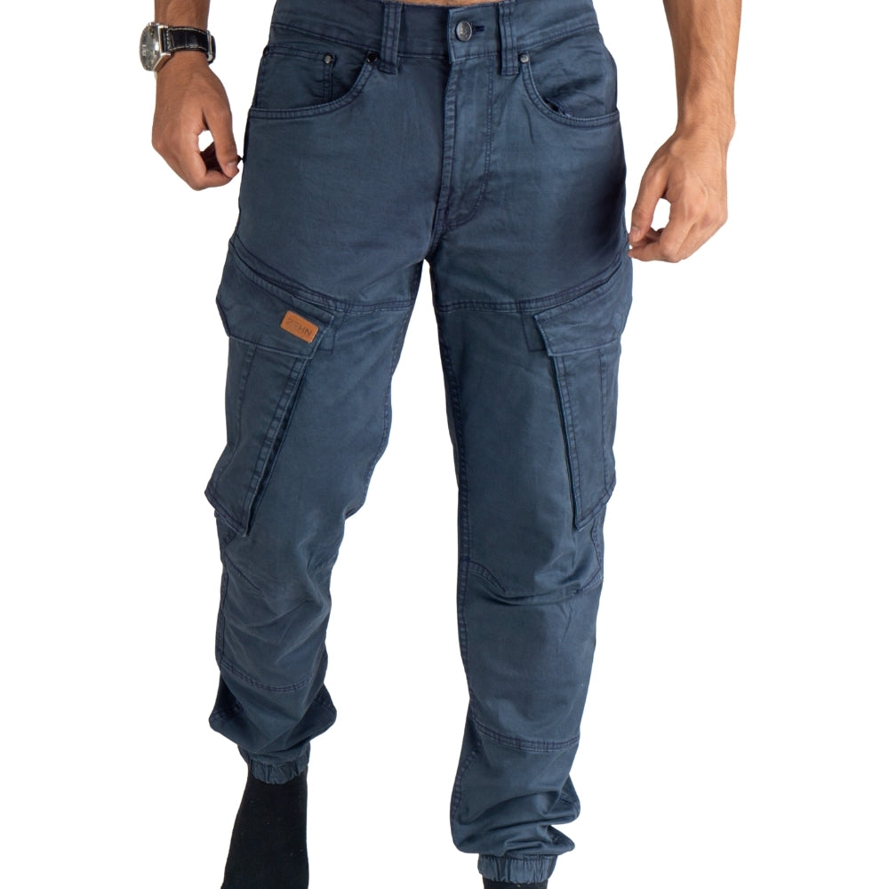 Cargo Jogger – Dunkelblau – Stretch-Twill. ZCT-02DN