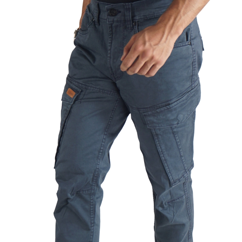 Cargo Jogger – Dunkelblau – Stretch-Twill. ZCT-02DN