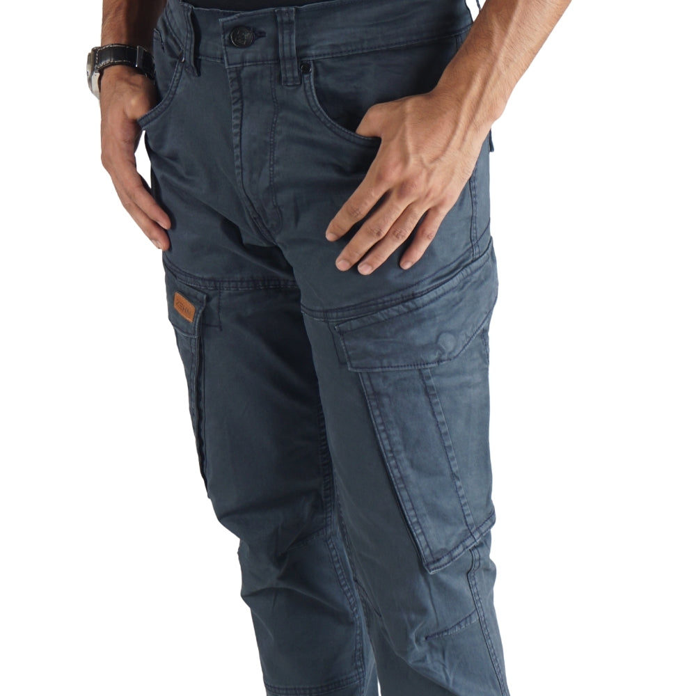 Cargo Jogger – Dunkelblau – Stretch-Twill. ZCT-02DN