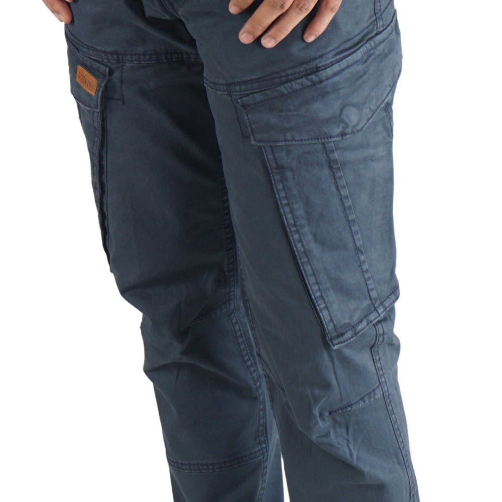 Cargo Jogger – Dunkelblau – Stretch-Twill. ZCT-02DN