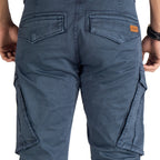 Cargo Jogger – Dunkelblau – Stretch-Twill. ZCT-02DN
