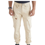 Cargo Jogger–Beige–Stretch-Twill. ZCT-02BE