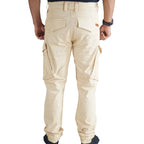 Cargo Jogger–Beige–Stretch-Twill. ZCT-02BE