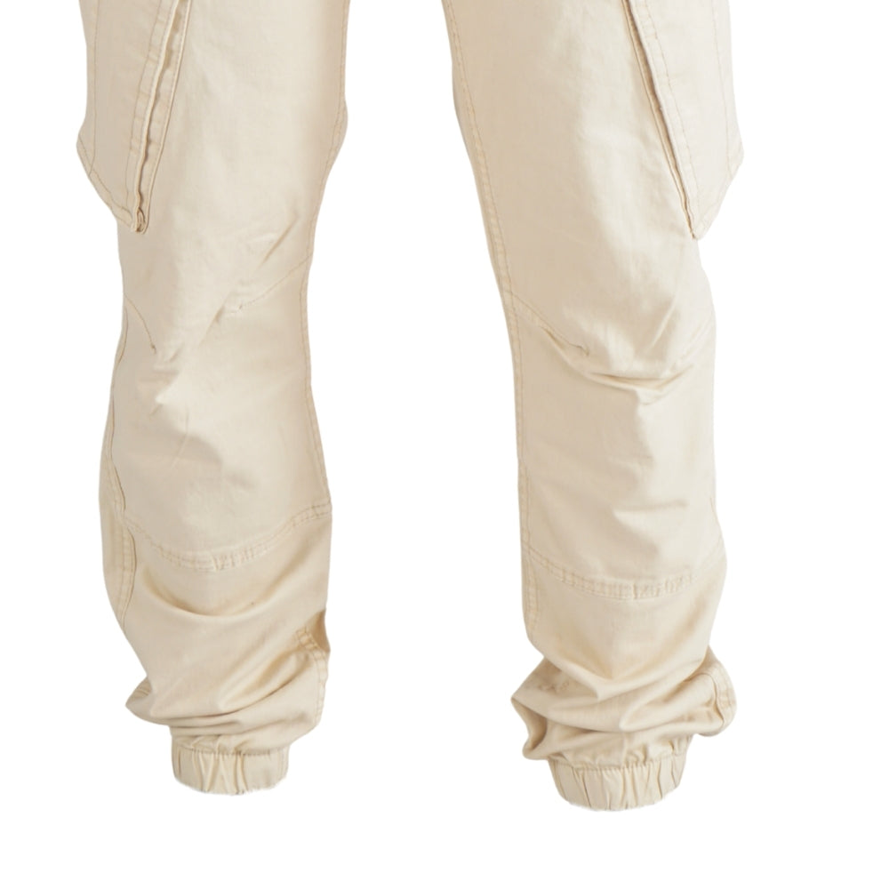Cargo Jogger–Beige–Stretch-Twill. ZCT-02BE