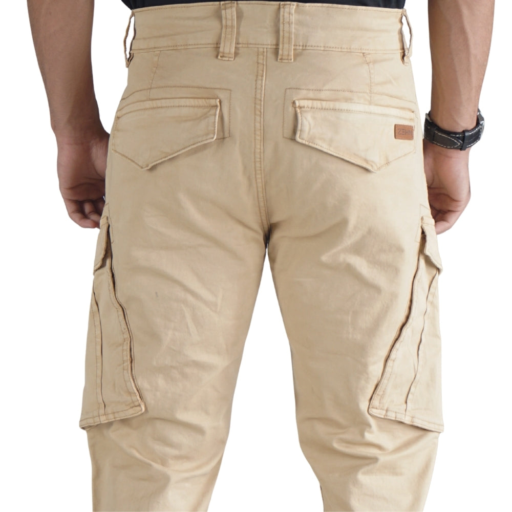 Cargo-Twillhose – Khaki – Stretch. ZCT-01KH