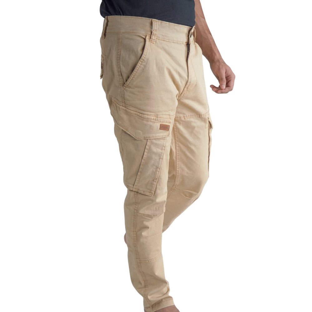 Cargo-Twillhose – Khaki – Stretch. ZCT-01KH