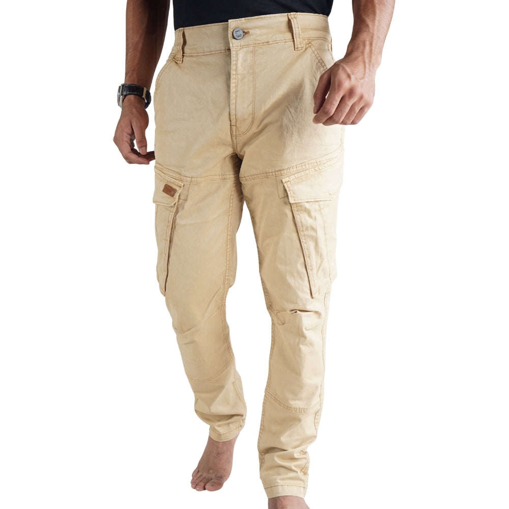 Cargo-Twillhose – Khaki – Stretch. ZCT-01KH