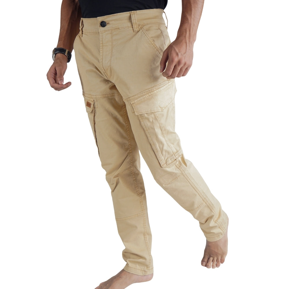 Cargo-Twillhose – Khaki – Stretch. ZCT-01KH
