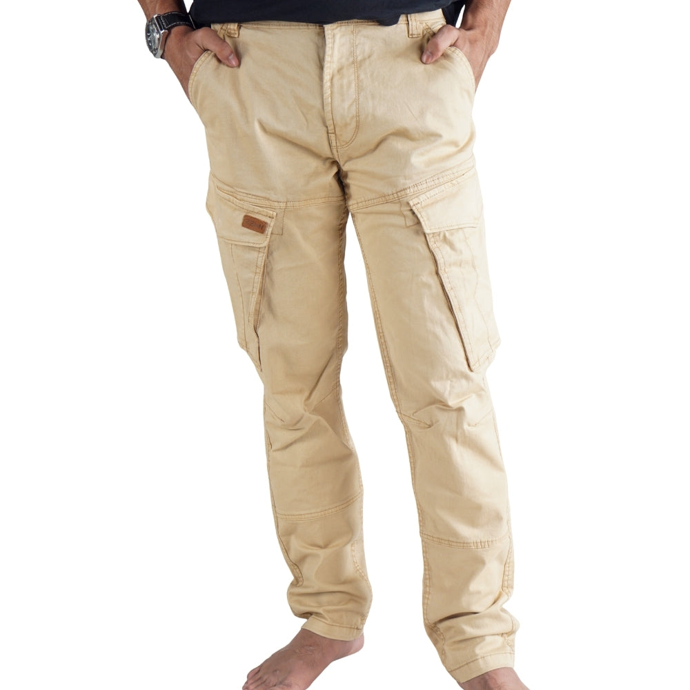 Cargo-Twillhose – Khaki – Stretch. ZCT-01KH