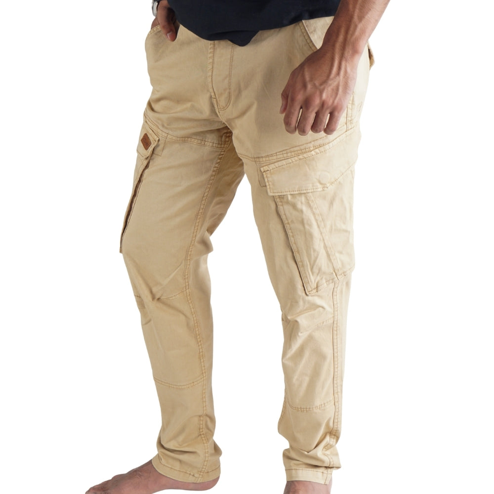 Cargo-Twillhose – Khaki – Stretch. ZCT-01KH