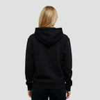 Premium Heavyweight Unisex Hoodie  |  Black Brushed Cotton Blend   | 300 gsm