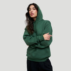 Premium Heavyweight Unisex Hoodie   |   Green Brushed Cotton Blend   |   300 gsm