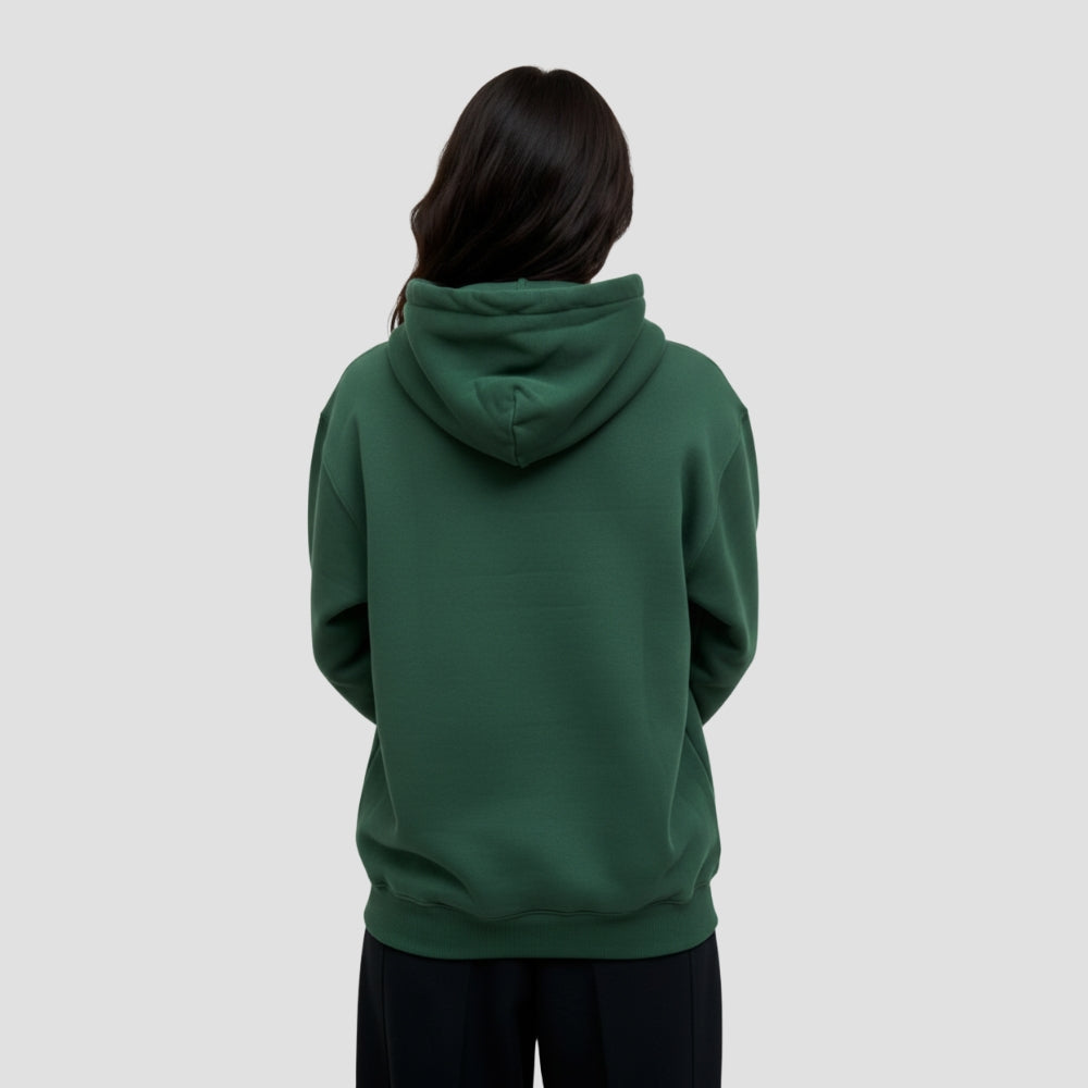 Premium Heavyweight Unisex Hoodie   |   Green Brushed Cotton Blend   |   300 gsm