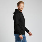 Lugo Men's Black Unisex Hoodie | Heavyweight Brushed Hoodie