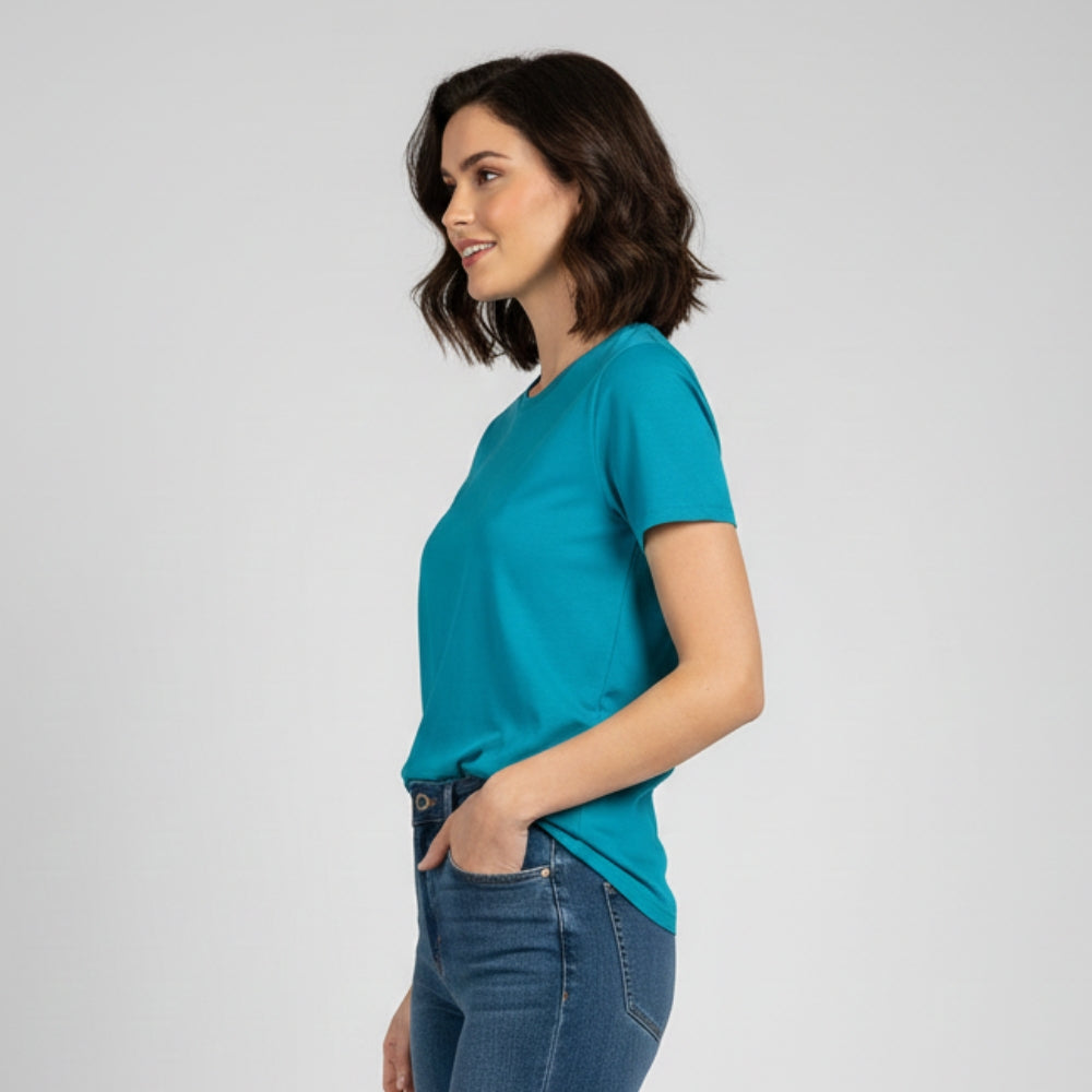 Turquoise Tee | Premium 200gsm | Cotton-Elastane