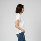 Essential White Fitted T-Shirt | Premium 200 gsm | Cotton-Elastane