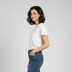 Essential White Fitted T-Shirt | Premium 200 gsm | Cotton-Elastane