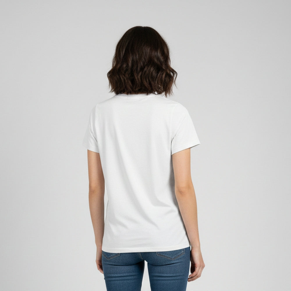 Essential White Fitted T-Shirt | Premium 200 gsm | Cotton-Elastane