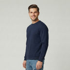 Vigo Navy Unisex Crewneck Sweatshirt | Heavyweight 300gsm Brushed Fleece