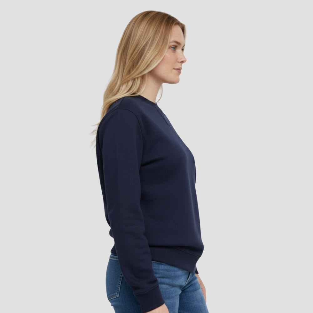 Essential Navy Crewneck Vigo Sweatshirt - Unisex Brushed Fleece