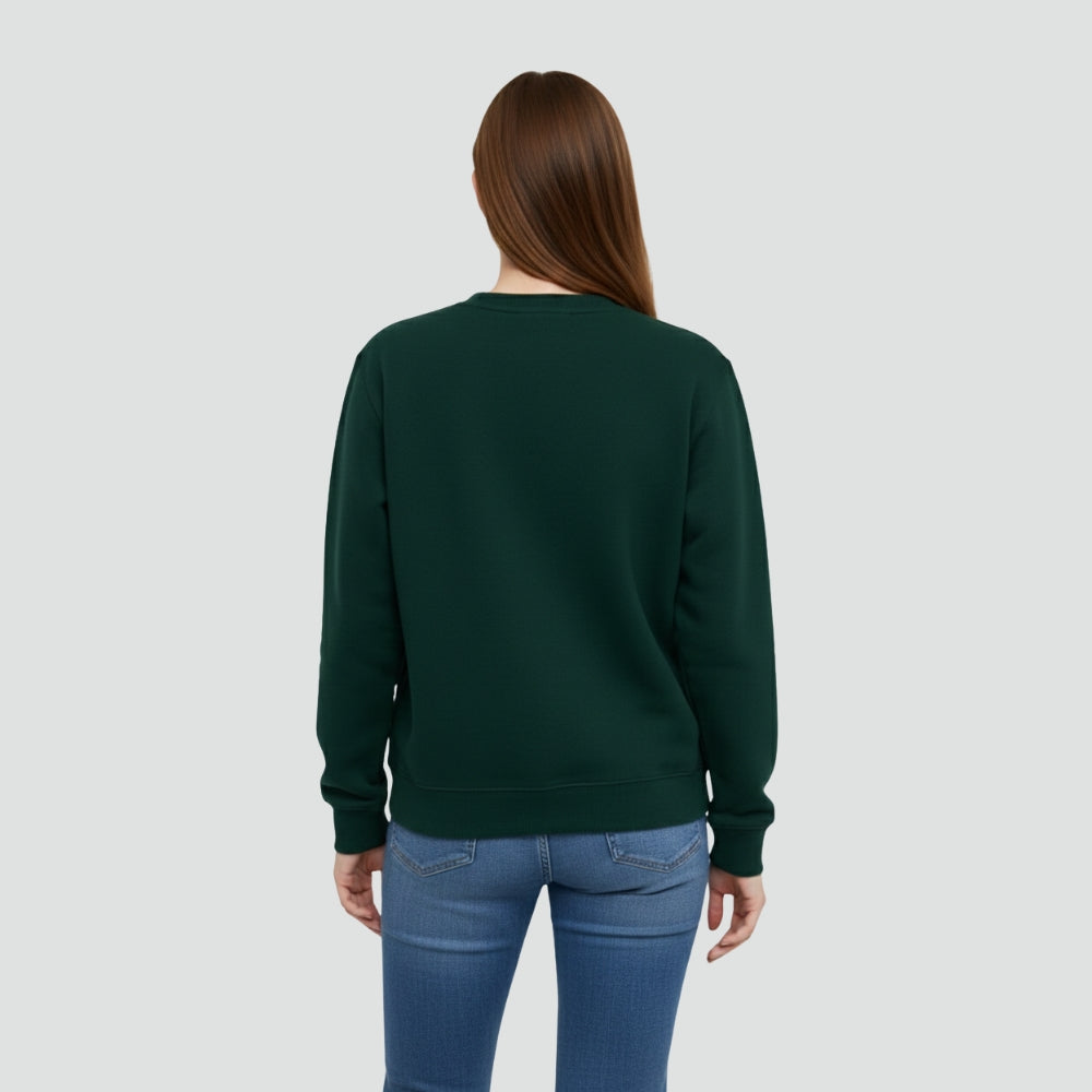 Essential Green Crewneck Vigo Sweatshirt - Unisex Brushed Fleece