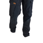 Cargo-Jeans – Schwarz – Stretch-Denim. ZCD-01BLK